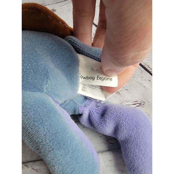 Disney Eeyore Cowboy Beanie Plush Stuffed Animal - Picture 7 of 9